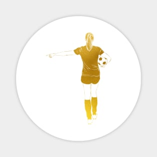 Soccer Player Girl Magnet